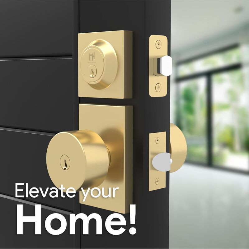 Mega Handles | Laura Knob and Deadbolt Combo