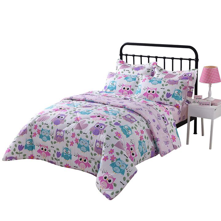 MarCielo 7 Pieces Kids Comforter Set.