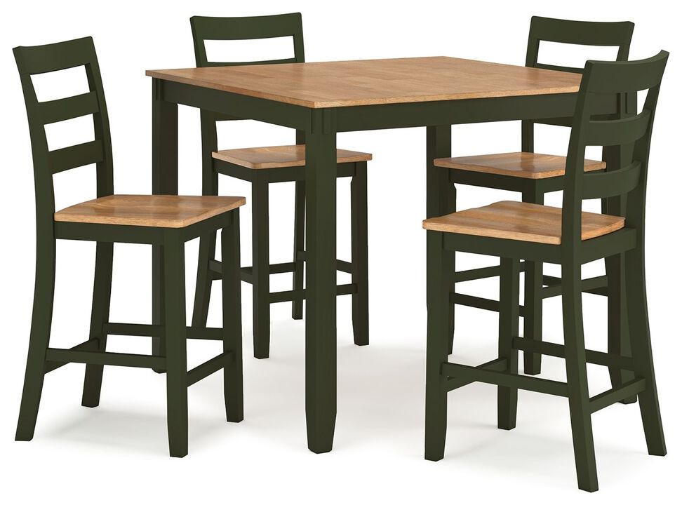 Gesthaven 5-Piece Counter Height Dining Set