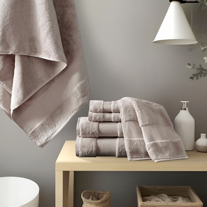 Gracie Mills Thalia 6-Piece 600gsm Turkish Cotton Bath Towel Set