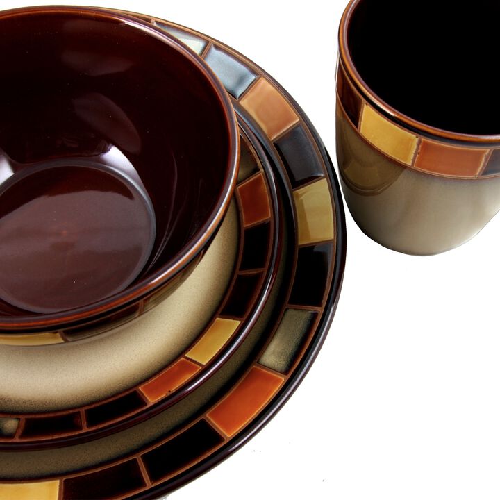 Gibson Elite Casa Estebana 16 pc Dinnerware Set