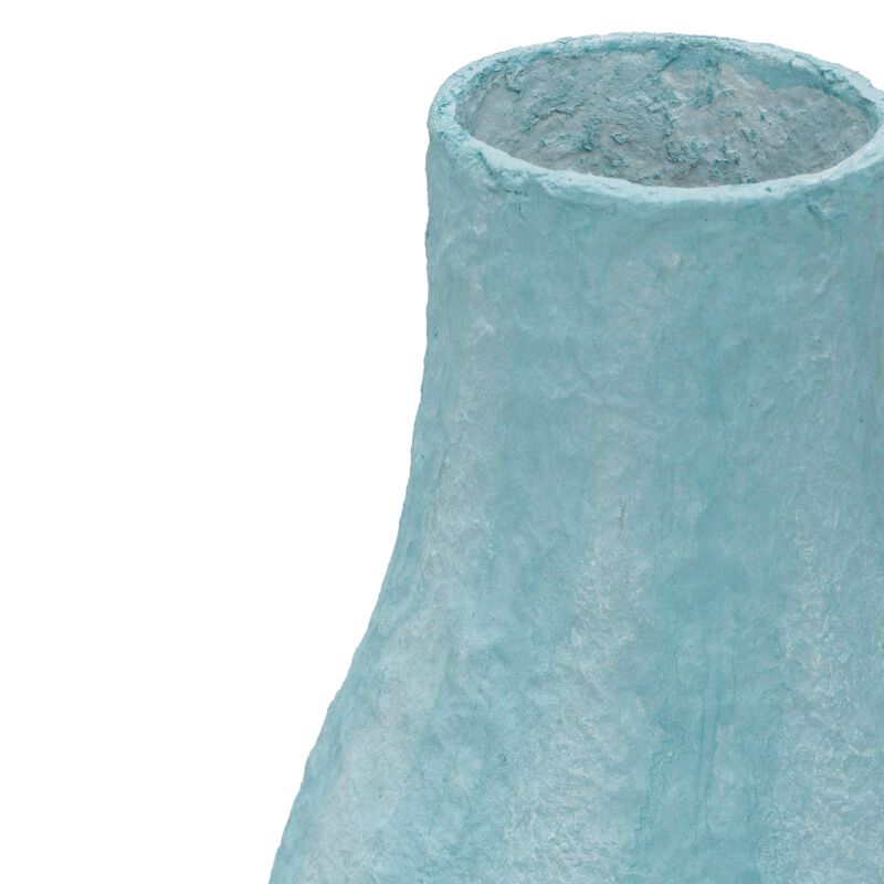 Cotton Mache Vase in Lisbon Tile