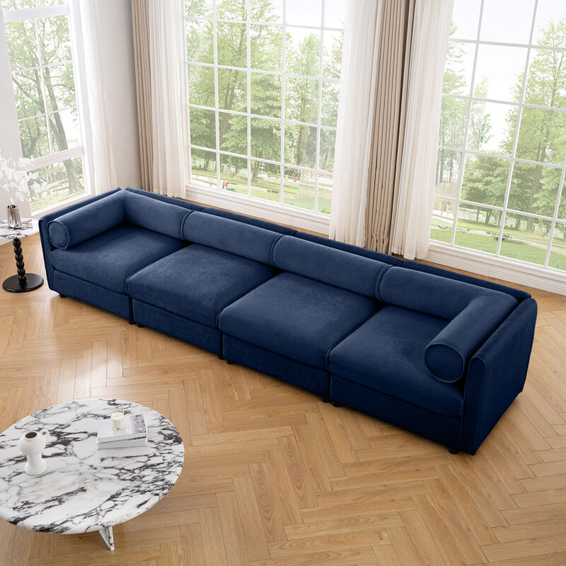 Merax 4 Seats Sofa with Storage for Living Room