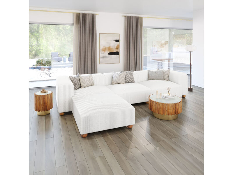 Tayte Ottoman White