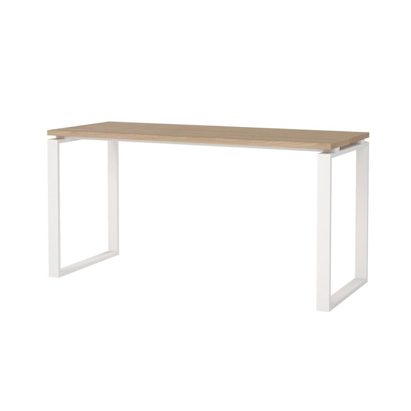 Tvilum Sign Home Office Writing Office Desk, Jackson Hickory/White