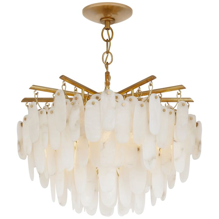 Cora Lg SemiFlush Mount Chndlr