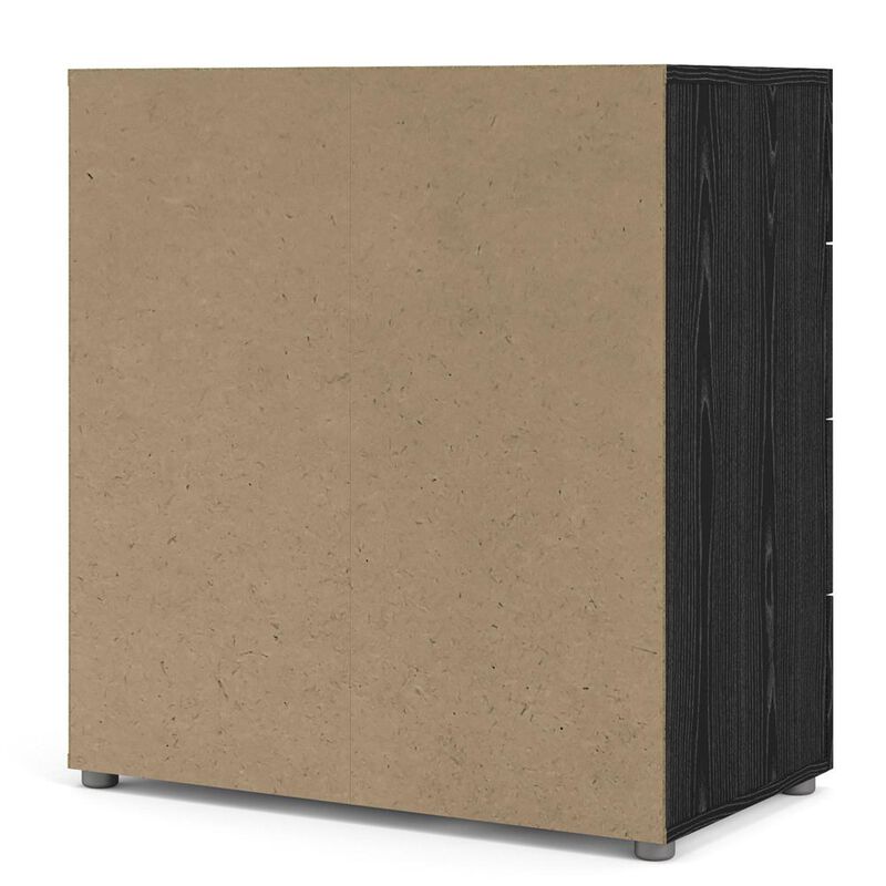 Tvilum Austin 4 Drawer Chest, Black Woodgrain