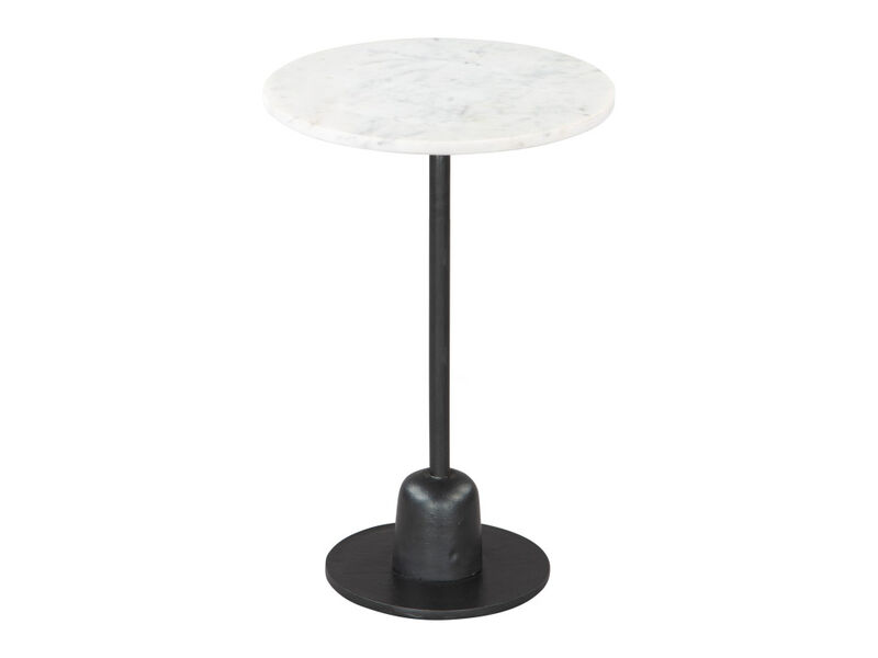 Whammy Side Table White & Black
