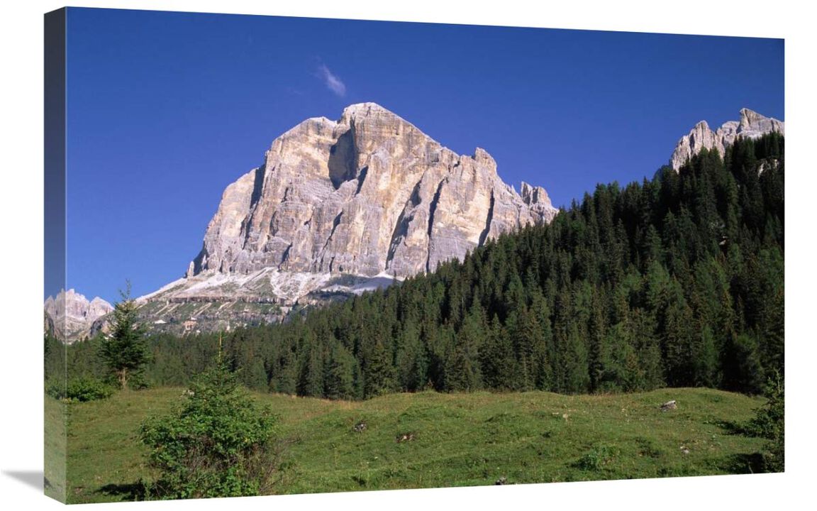 Tofana di Rozes, view of cliff face, Italian Dolomites, Italy-Canvas Art-30x20