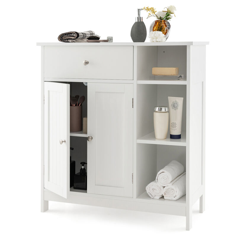 Freestanding Bathroom Cabinet Storage Organizer with 1 Large Drawer