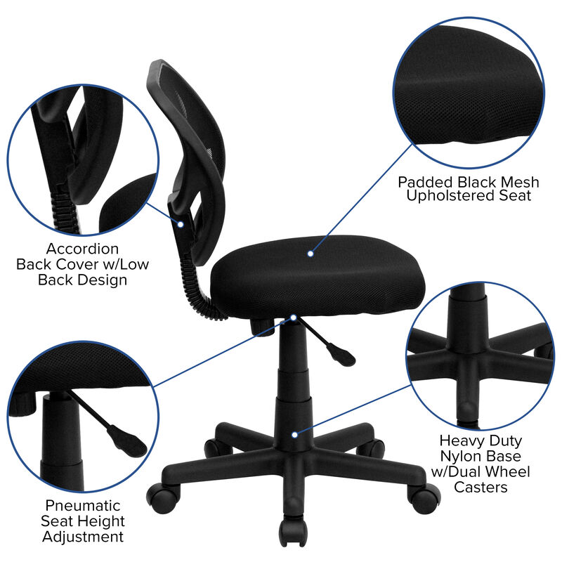 Neri Low Back Mesh Swivel Task Office Chair