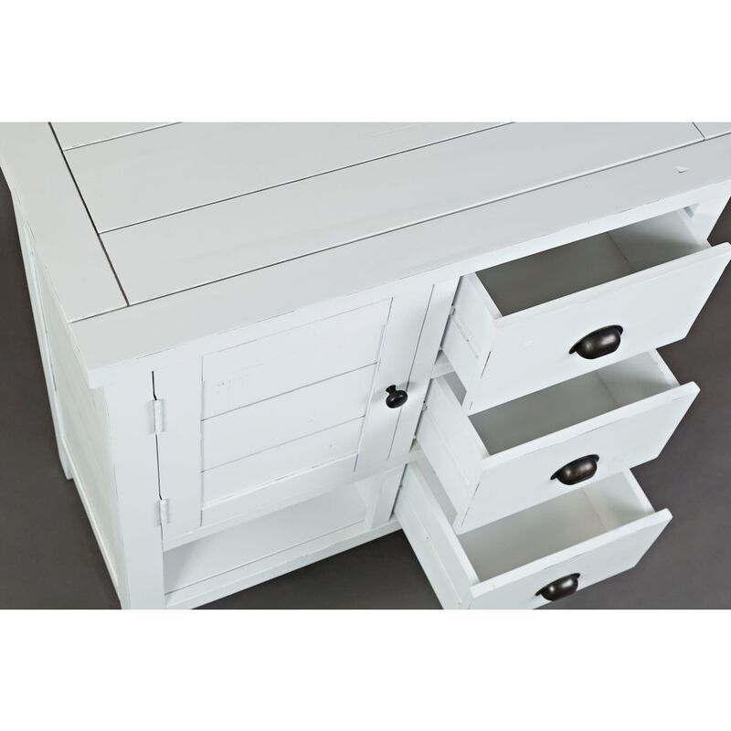 Jofran Artisan's Craft Rustic Farmhouse Distressed Solid Wood Accent Chest