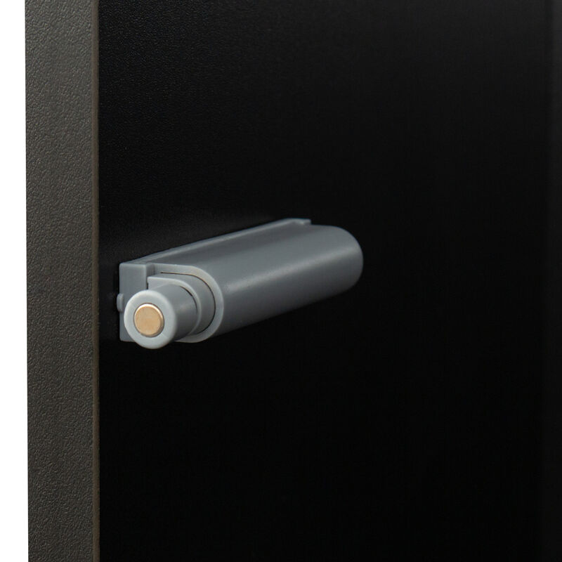 Side cabinet with aluminum strip lamp,