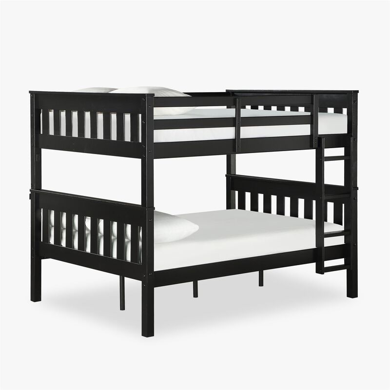 DHP Hurley Full-Over-Full Wood Bunk Bed with USB Port