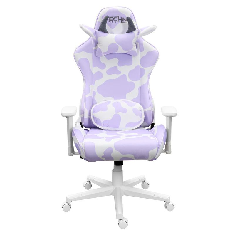 Techni Sport TS85 Lavender Print COW Series Gaming Chair
