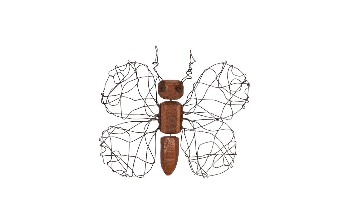 Wire Wing Butterfly Small Wall Art