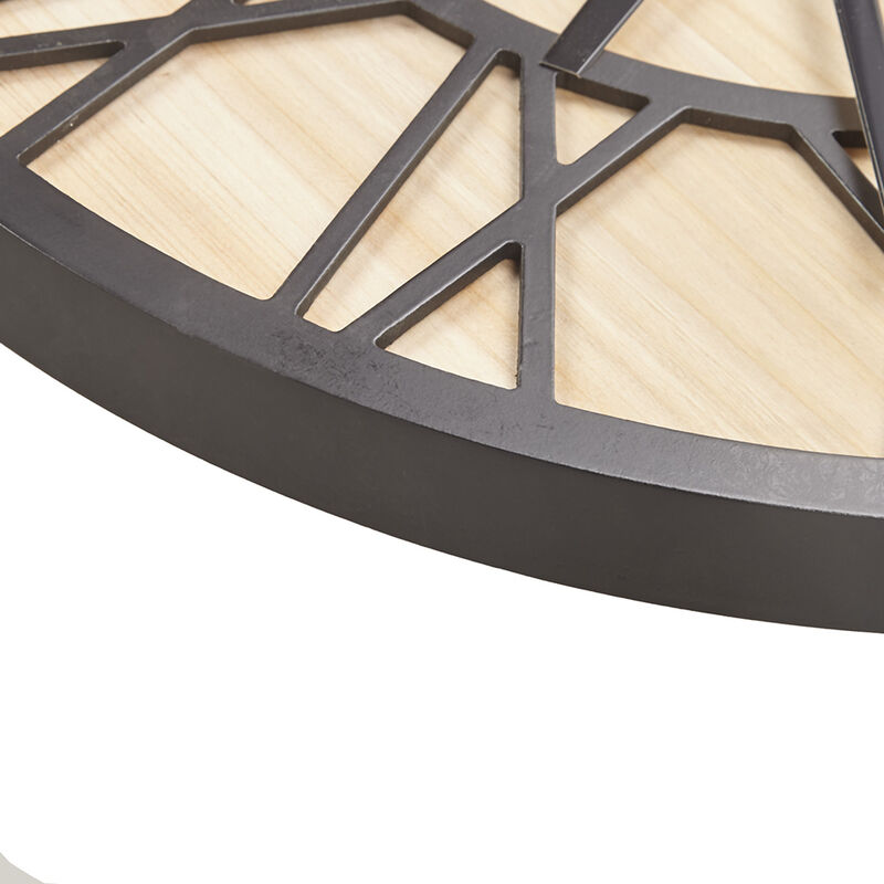 Gracie Mills Jackson Modern 23.6" Wood Wall Clock