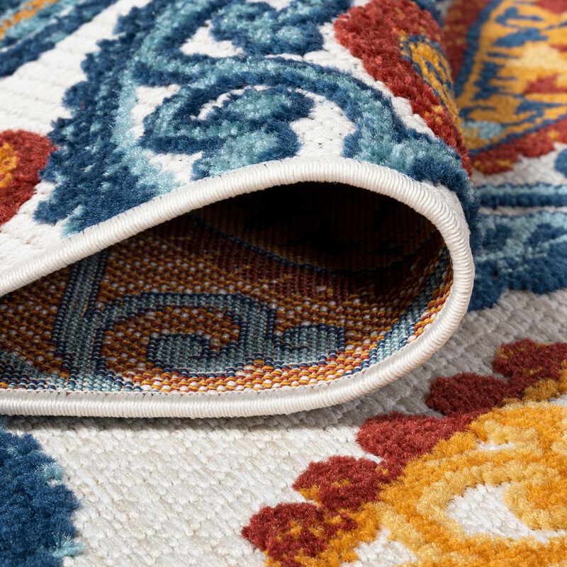 Julien Paisley High-Low Indoor/Outdoor Area Rug