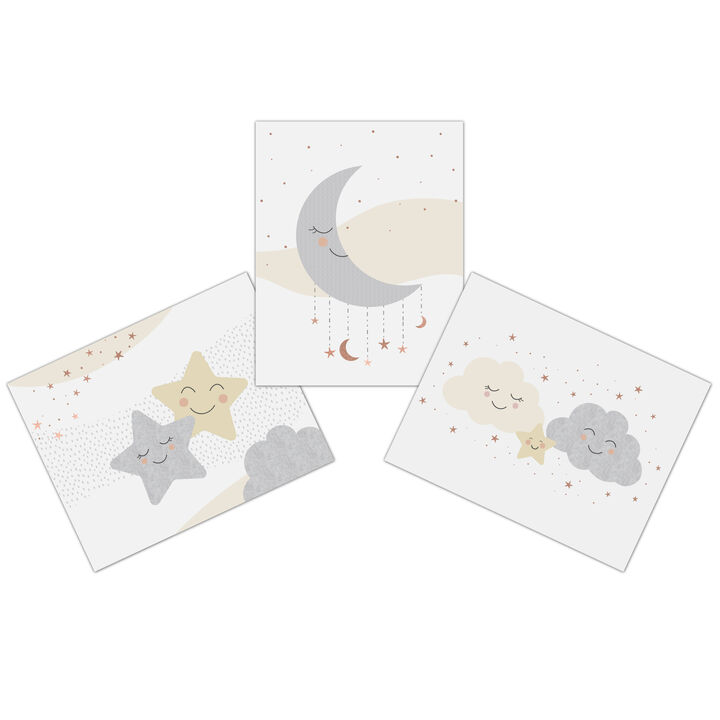 Lambs & Ivy Goodnight Moon 3-Piece Unframed Nursery/Child Wall Art 11� X 14�