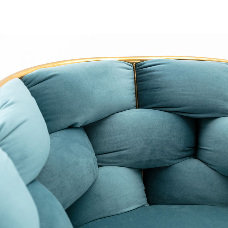 Luxury Modern Simple Leisure Velvet Single Sofa Chair Bedroom Lazy Person Household Dresser