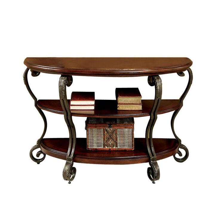 May Transitional Style Sofa Table-Benzara
