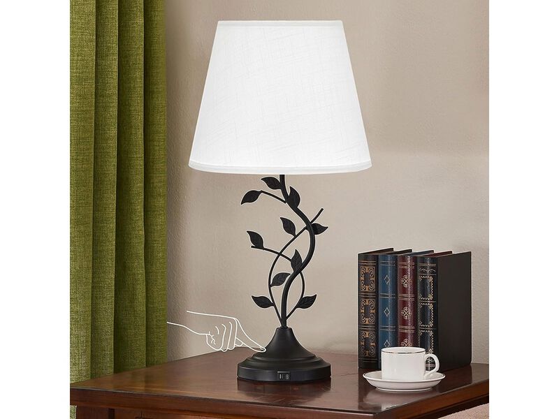 Table Lamp Bedside Lamp with USB C Charging Ports