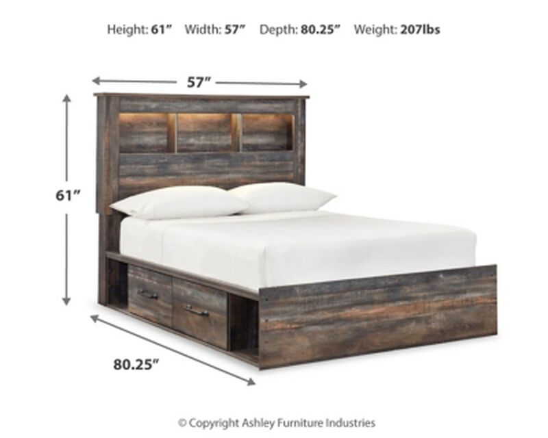 Drystan Full Bookcase Bed