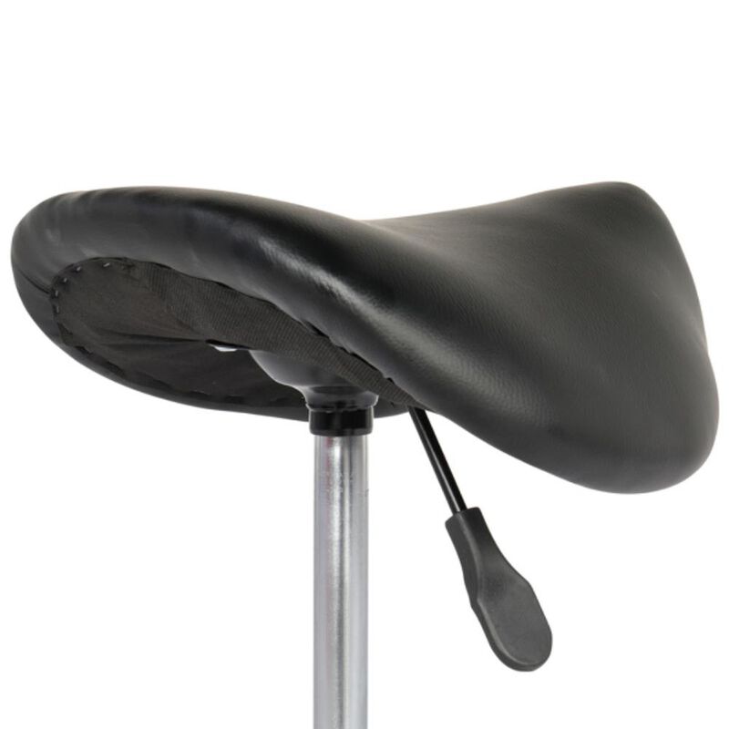 Saddle Stool Swivel Bar Stool with Unique Ha Ha Feet Design for Kitchen & Bar