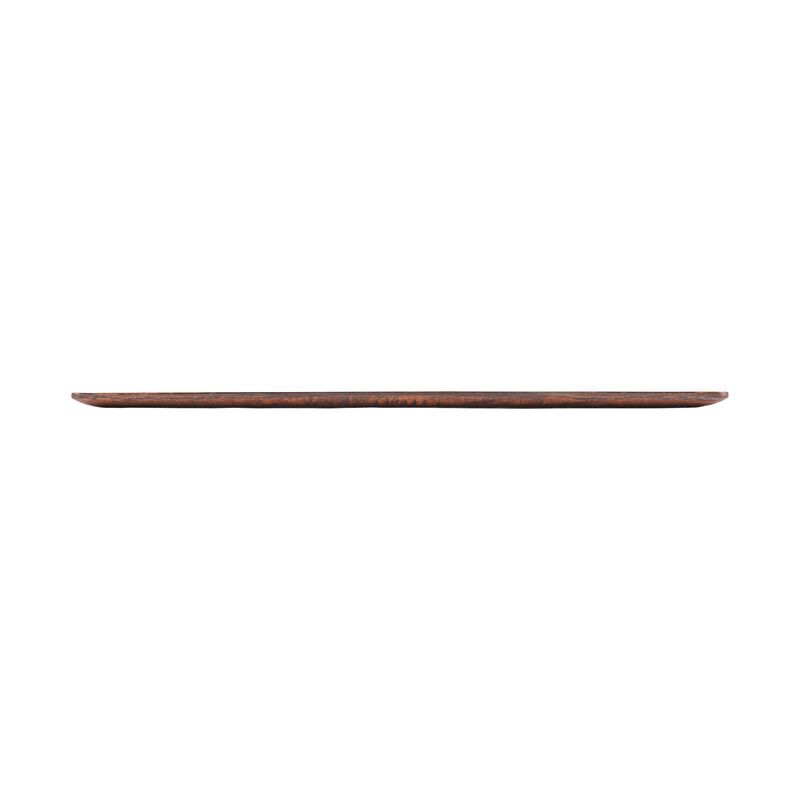 Turgla Composite 20.75" x 12.75" x h:0.5" Rectangular Brown Composite Platter