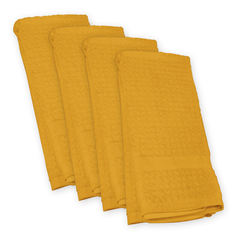 Set of 4 Yellow Traditional Dish Towels 26"