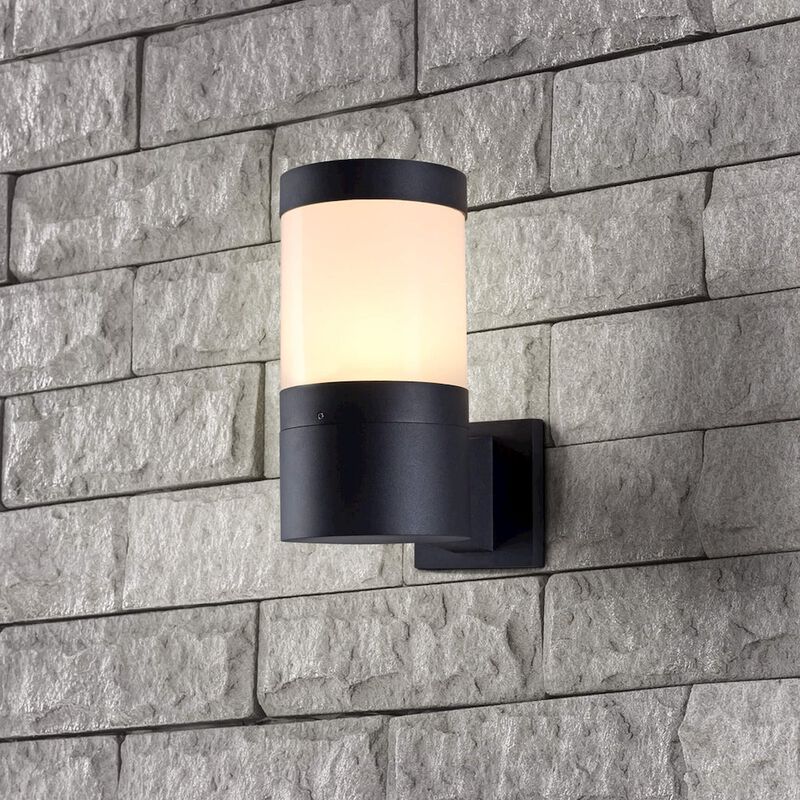 VONN Lighting Modern VOW1756BL 5-Watt Integrated LED Outdoor Wall Sconce in Matte Black