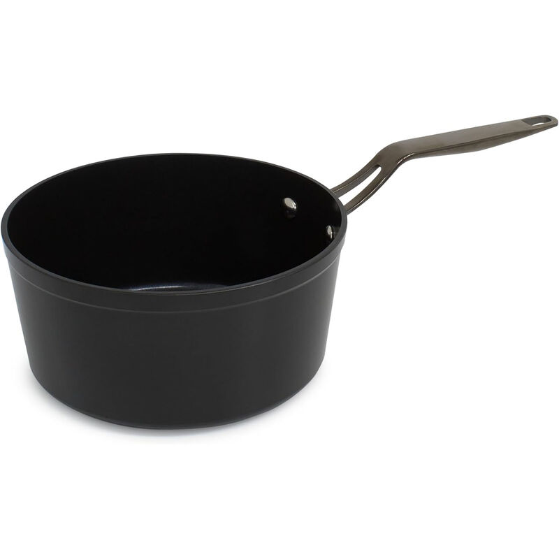 Blu. Cookware 2.7QT Nonstick Sauce Pan with Lid, Non-Toxic, Non-Stick Ceramic, PFA/PFOA-Free, Suitable for All Cooktops, Includes Cleaning Bamboo Brush