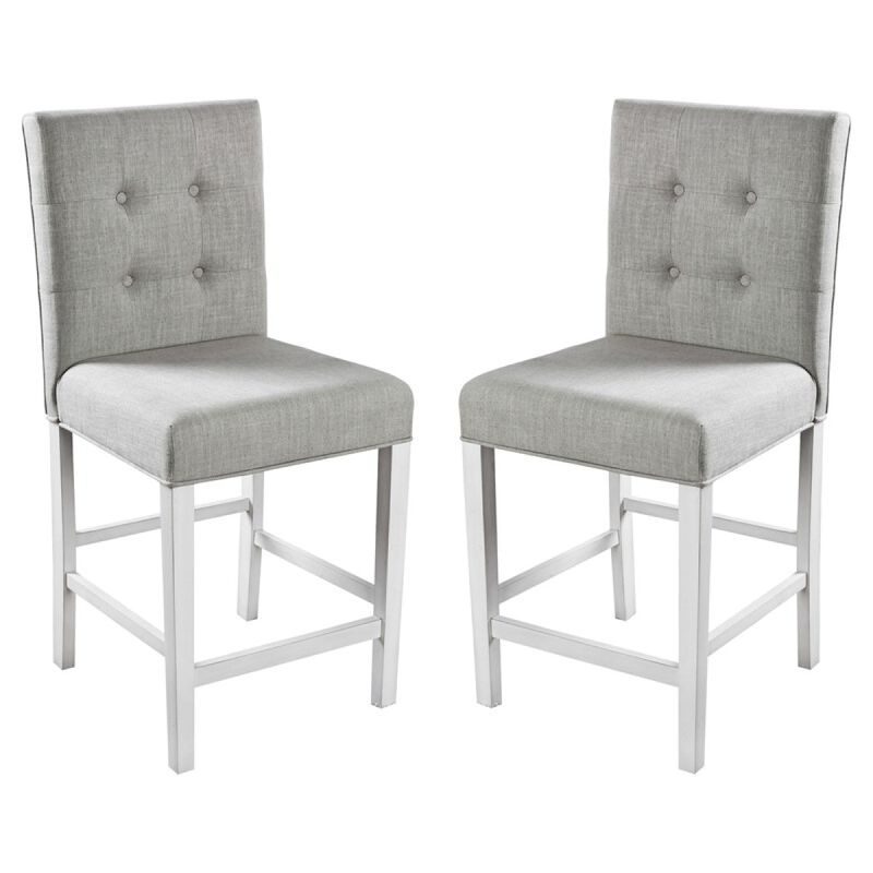 Antique White Wood Counter Height Chairs
