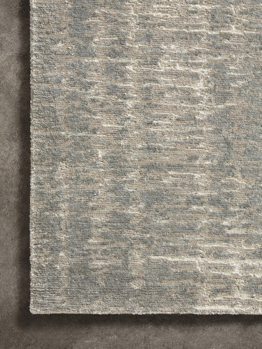Atlas ATL01 Ivory/Pewter 18" x 18" Sample Rug