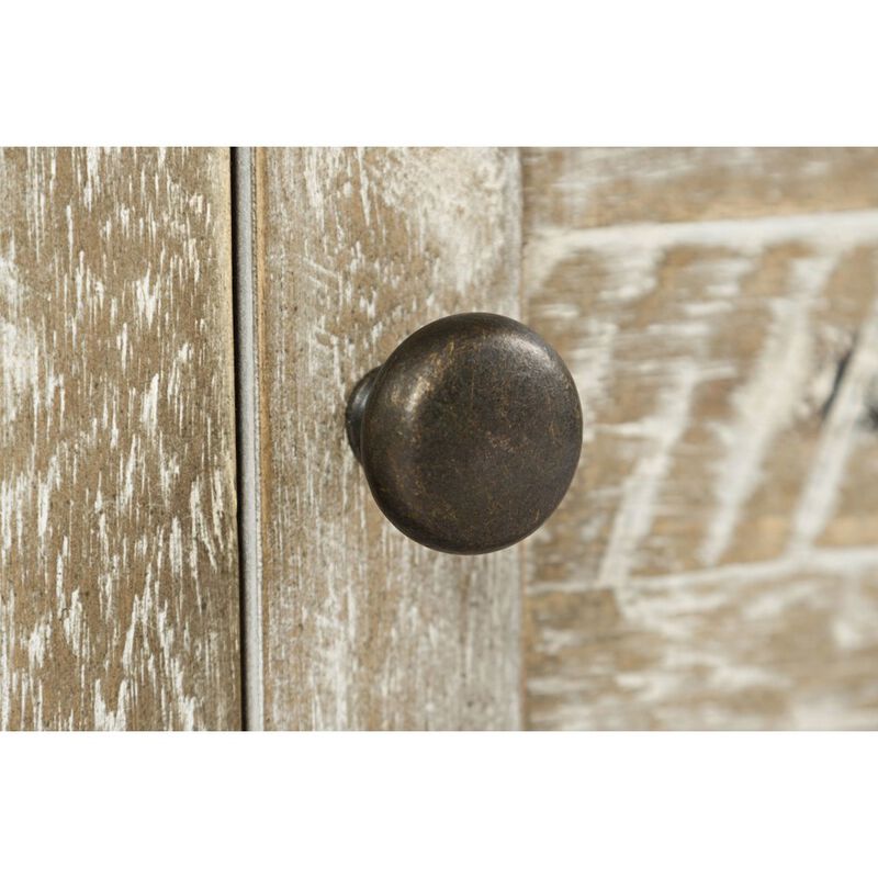 Jofran Artisan's Craft Rustic Farmhouse Distressed Solid Wood Accent Table