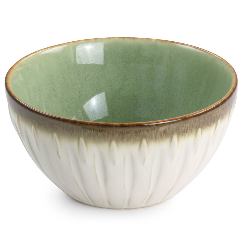 Gibson Elite Mayfair Bay 12 Piece Stoneware Dinnerware Set in Green