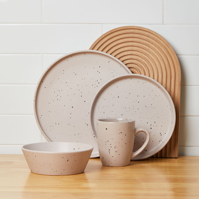 Stone Lain Jade Stoneware 32 Piece Dinnerware Set