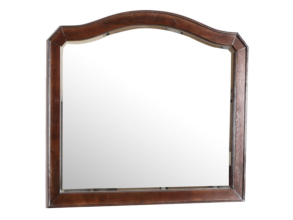 Triton 42 in. x 36 in. Modern Arch Framed Dresser Mirror