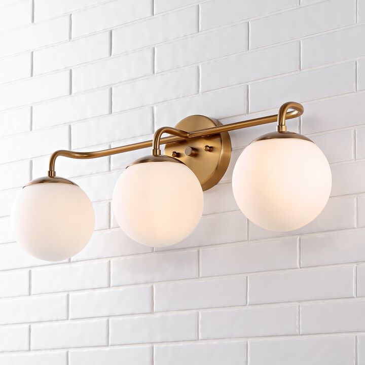 Louis Parisian Globe Metalfrosted Glass Modern Contemporary LED Vanity