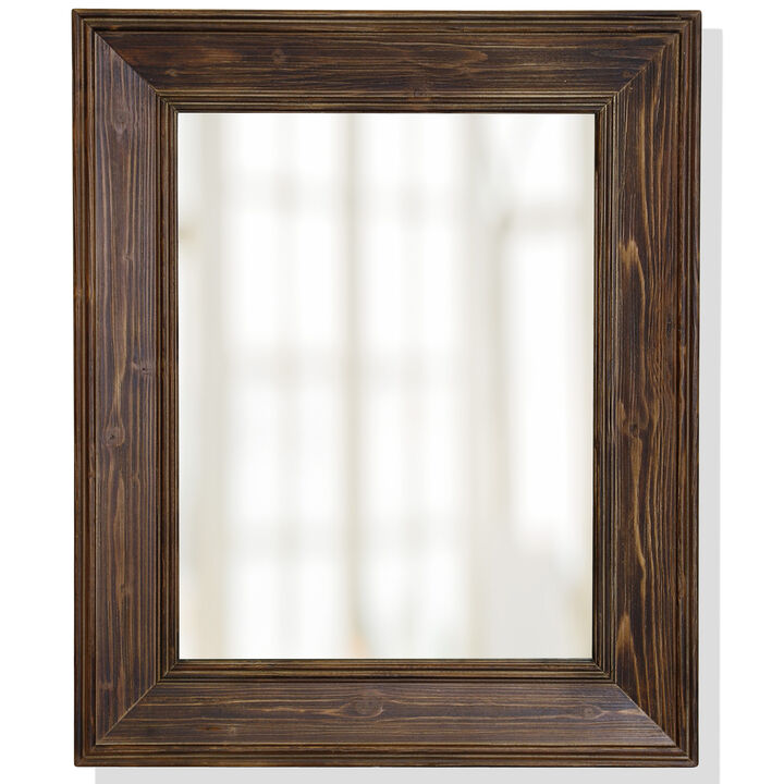 Stained Woodgrain Mirror