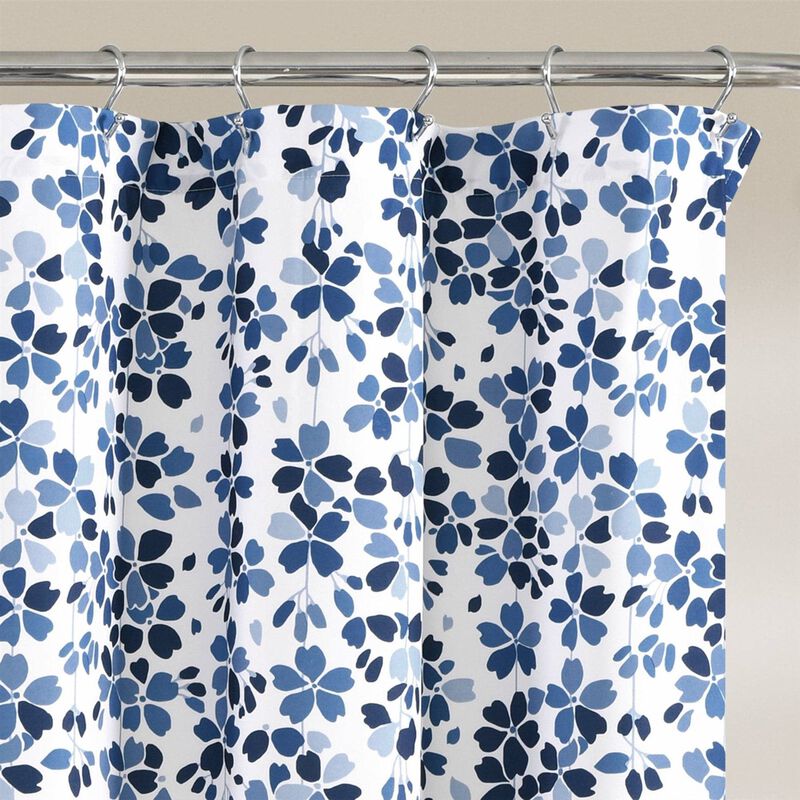 Fresh Floral Vines & Flowers Shower Curtain – Nature-Inspired Design for a Cozy Bathroom