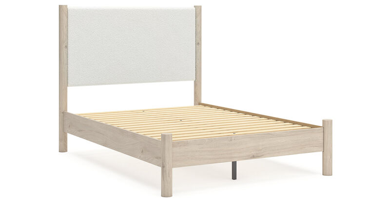 Full Upholstered Panel Bed
