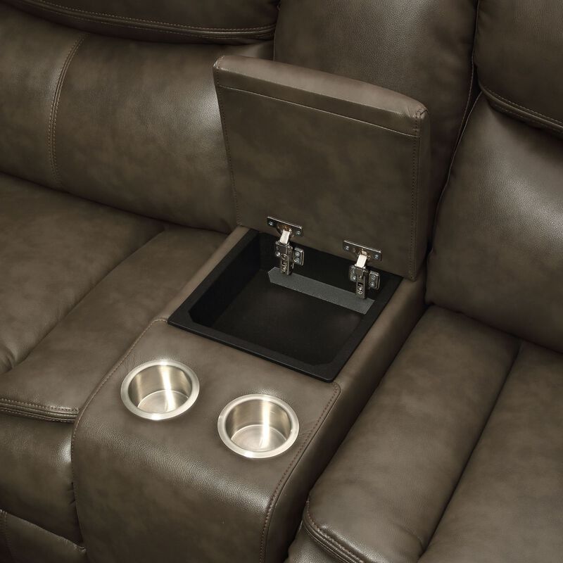 Modern Leather-Aire Match Sectional Sofa Motion Comfort and Style