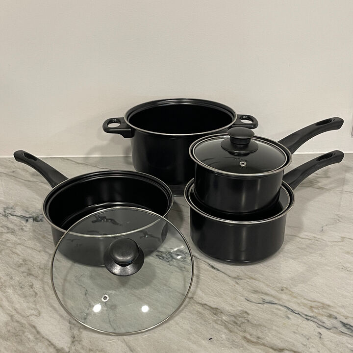 7 Piece Carbon Steel Nonstick Petite Cookware Set