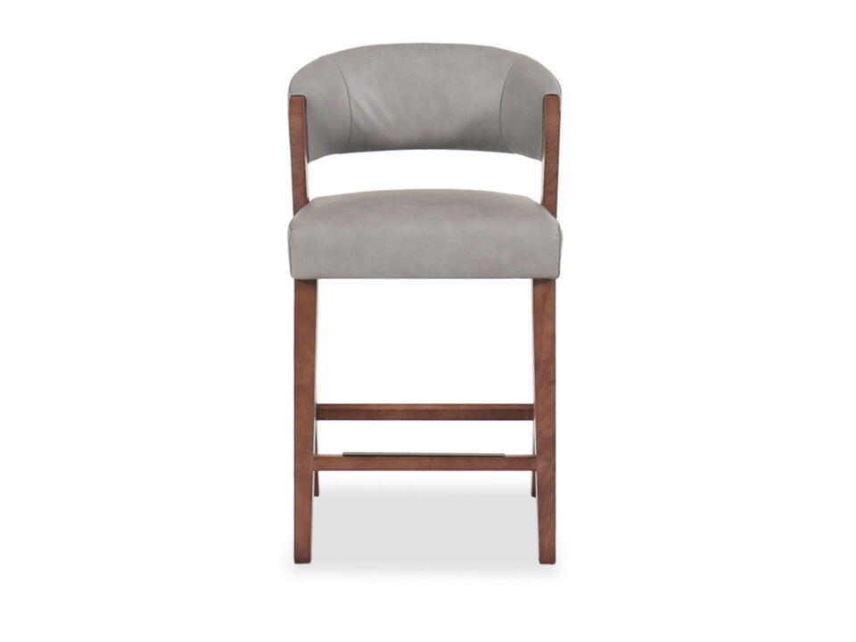 Slate Leather Counterstool