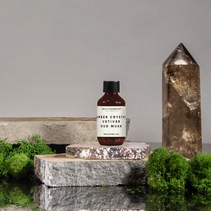 ENVIRONMENT 2oz Machine Diffusing Oil Inspired by Baccarat Rouge 540® - Amber Crystal | Vetiver | Oud Musk