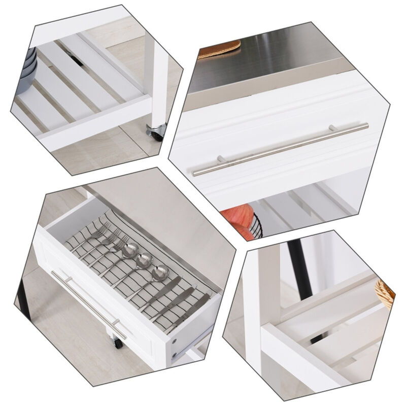 Kitchen Sideboard & Storage Cabinet Versatile Coffee Bar Cabinet with Shelves & Drawers
