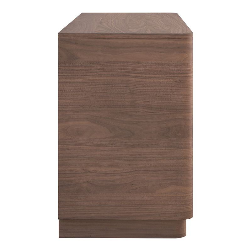 Moe’s Round Off Dresser Walnut Brown