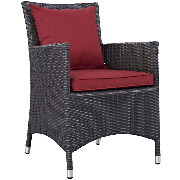 Convene Dining Outdoor Patio Armchair - Espresso Mocha