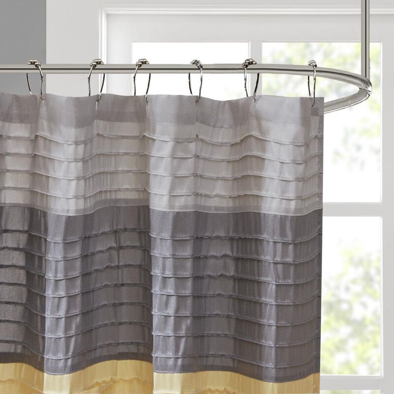 Belen Kox SilkEssence Colorblock Shower Curtain, Belen Kox